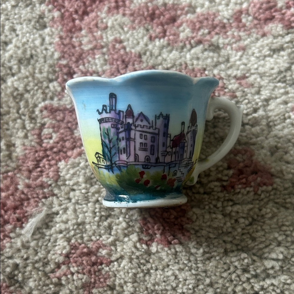 Scenic Castle Art Mug - Blue and White